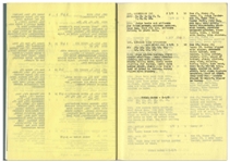 Moe Howard's 27pp. Script Dated October 1951 for The Three Stooges Film ''Listen, Judge'' -- With 6 Extra Pages of Shot Lists & Call Sheets -- Very Good Plus Condition